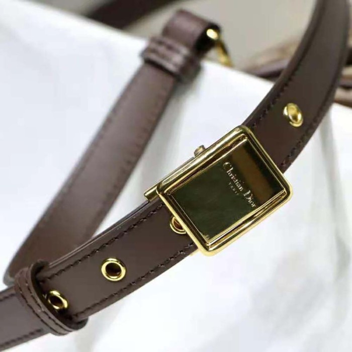 Dior Women Medium Dior Bobby Bag Brown Dior Oblique Jacquard