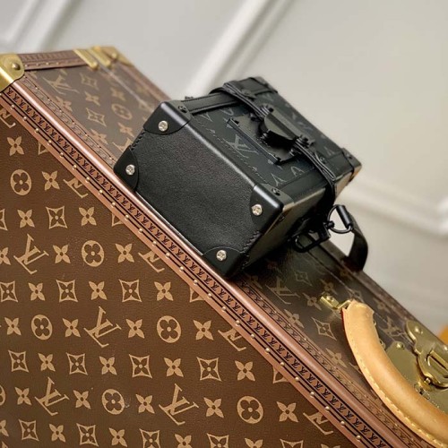 Louis Vuitton LV Unisex Vertical Trunk Wearable Wallet Monogram Eclipse Coated Canvas