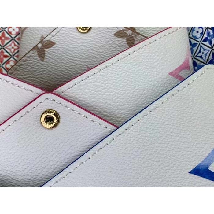 Louis Vuitton LV Unisex Kirigami Pochette Monogram Coated Canvas Printed Grained Cowhide Leather