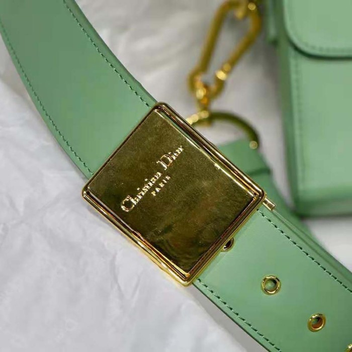 Dior Women 30 Montaigne Box Bag Mint Green Box Calfskin