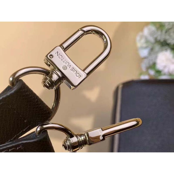 Louis Vuitton LV Unisex Keepall Bandoulière 50 Bag Black Ultra-Soft Taiga Leather