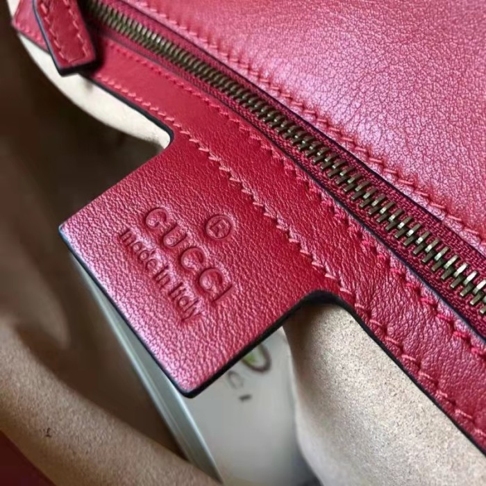 Gucci GG Women GG Marmont Small Matelassé Shoulder Bag Red Double G