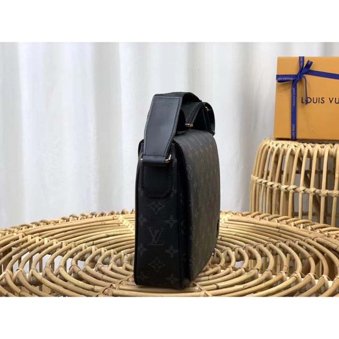 Louis Vuitton LV Men District PM Bag in Monogramme Eclipse Coated Canvas