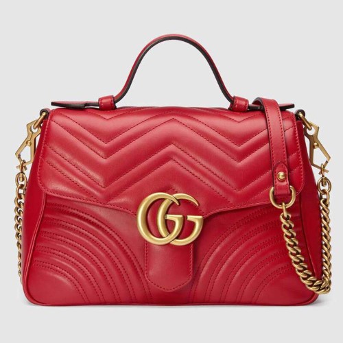 Gucci GG Women GG Marmont Small Top Handle Bag