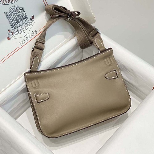 Hermes Women Jyspiere in Evercolor Leather-Gray