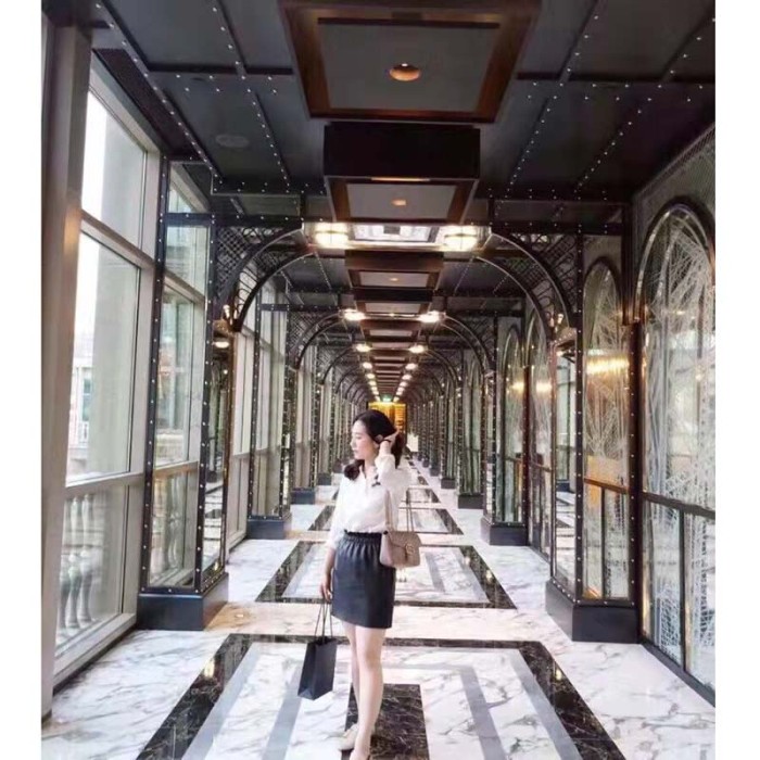 Gucci GG Women GG Marmont Small Matelassé Shoulder Bag Pink Double G