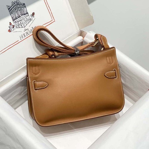 Hermes Women Jyspiere in Evercolor Leather-Brown