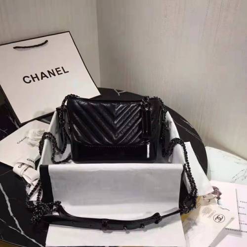 Chanel Women Chanel's Gabrielle Small Hobo Bag in Aged and Smooth Calfskin