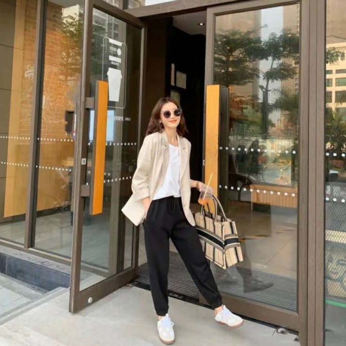 Dior Women Dior Book Tote Black and Beige Bayadère Embroidery