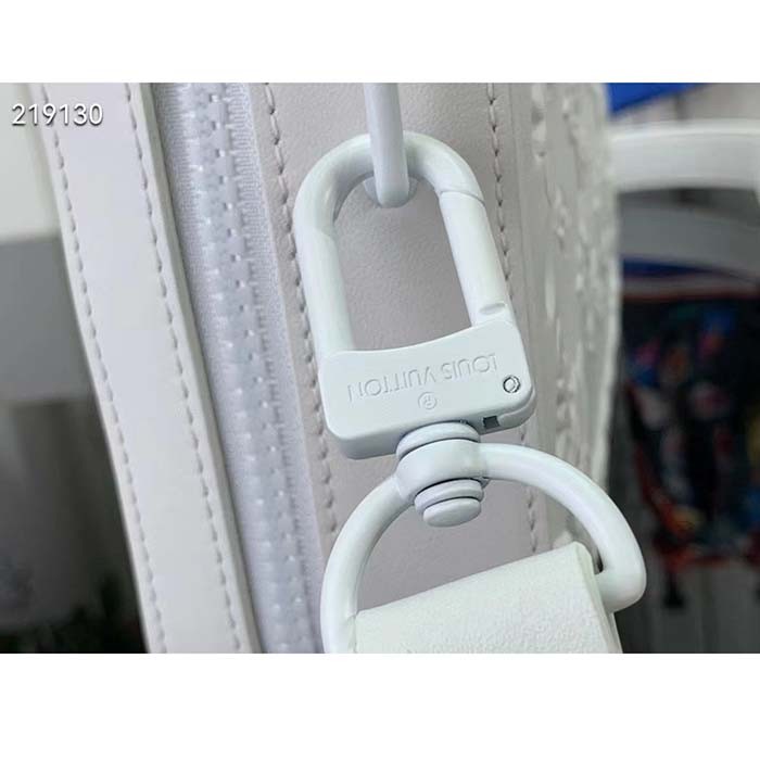 Louis Vuitton LV Unisex Handle Soft Trunk Optic White Calf Leather