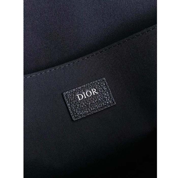 Dior Unisex CD East-West Tote Bag Black Maxi Dior Oblique Jacquard