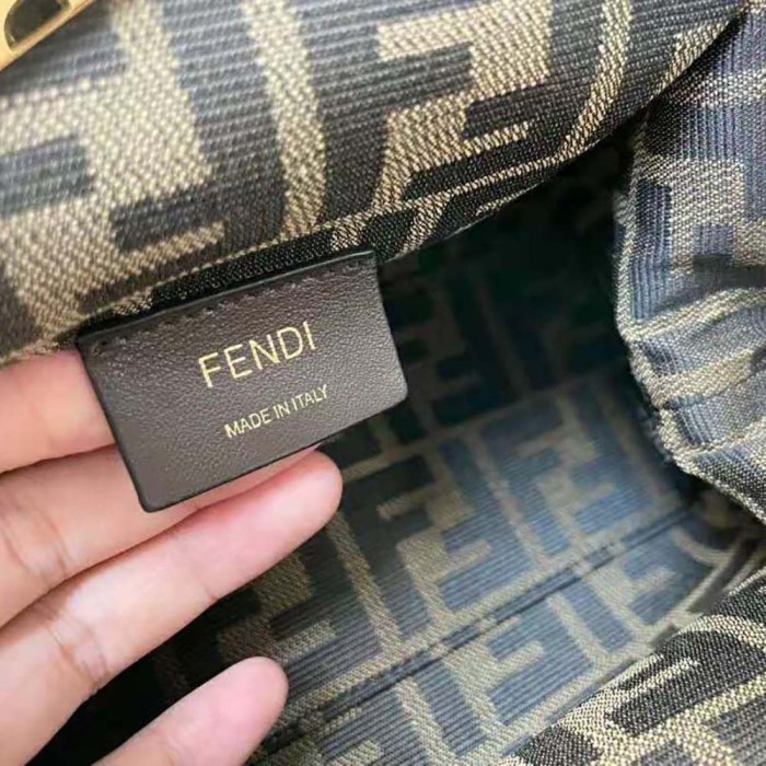 Fendi Women First Small Beige Leather Bag