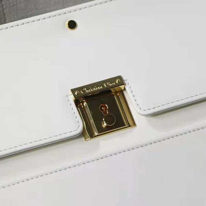 Dior Women Parisienne Bag Latte Smooth Calfskin