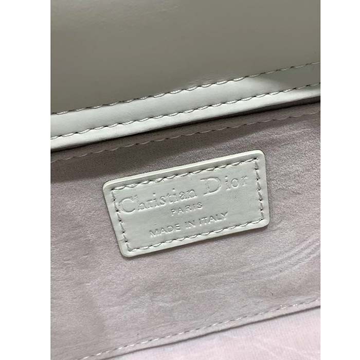 Dior Women CD Small Lady D-Joy Bag Latte Cannage Lambskin