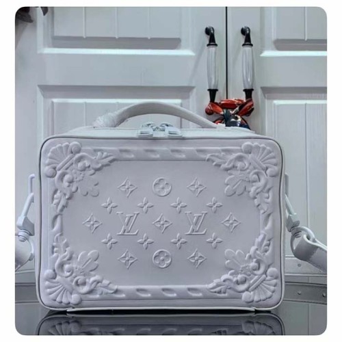 Louis Vuitton LV Unisex Handle Soft Trunk Optic White Calf Leather