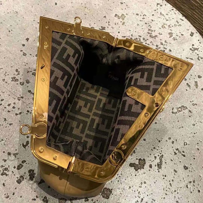 Fendi Women First Small Nappa Leather Bag-Beige