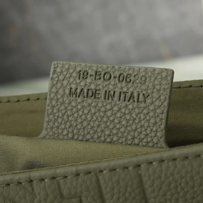 Dior Men Messenger Bag with Flap Khaki Dior Gravity Leather and Khaki Grained Calfskin