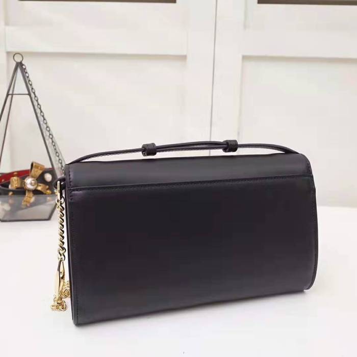 Gucci GG Women Gucci Zumi Smooth Leather Small Shoulder Bag with Interlocking G Horsebit