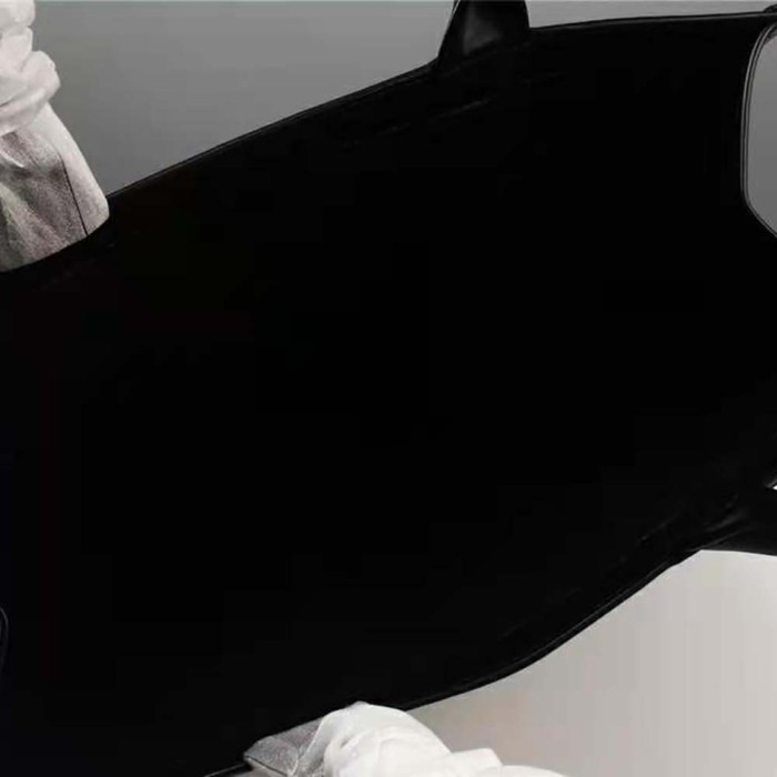 Dior Women Small Dior Book Tote Black Calfskin