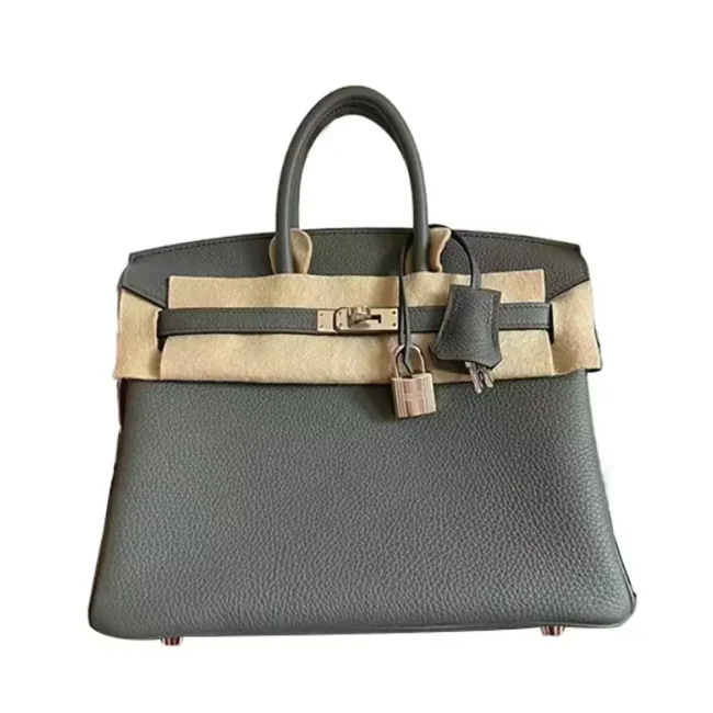 Hermes Birkin 30 Bag in Epsom Leather with Gold Hardware-Grey
