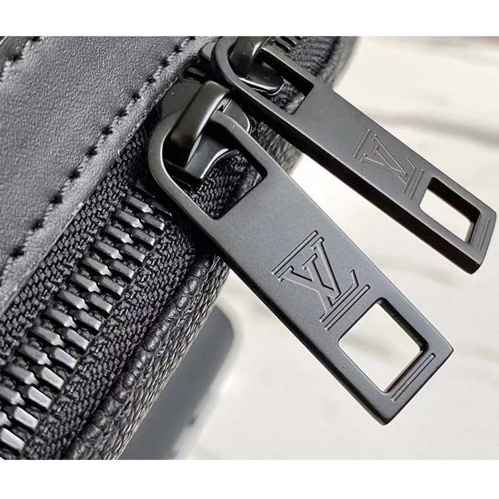 Louis Vuitton LV Unisex Takeoff Backpack Black Grained Calf Leather