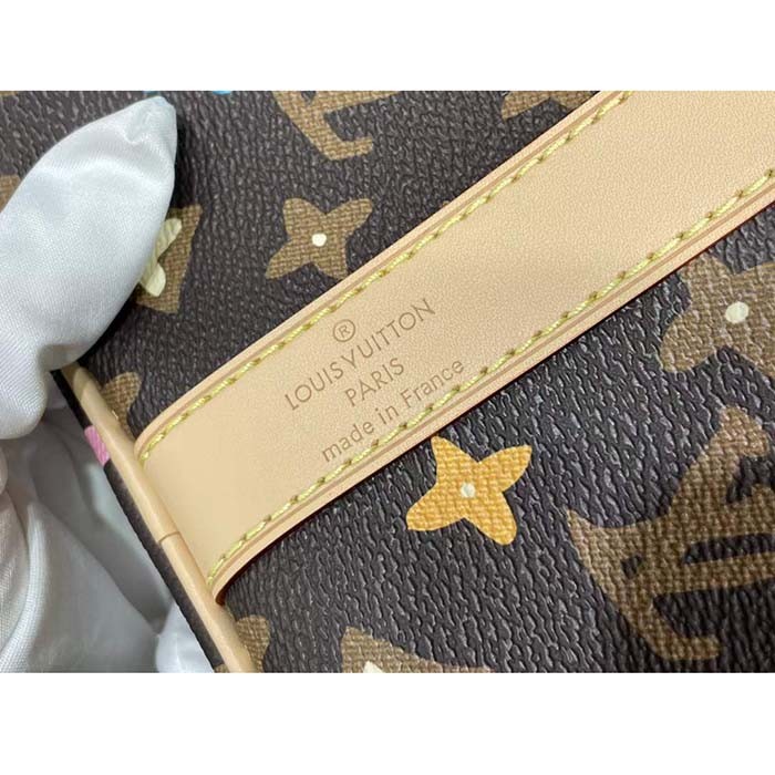 Louis Vuitton LV Unisex Keepall Bandoulière 50 Chocolate Monogram Craggy Coated Canvas M24901