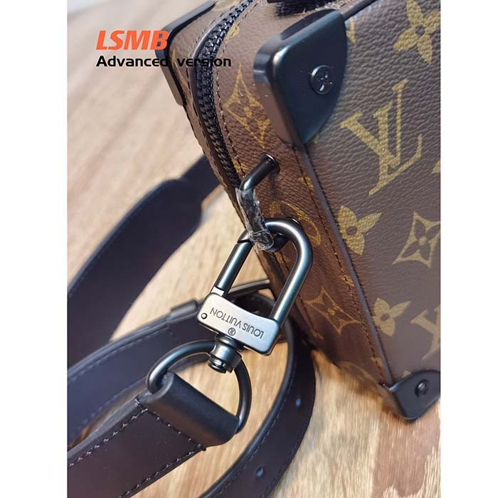 Louis Vuitton LV Unisex Handle Soft Trunk Monogram Macassar Coated Canvas Cowhide Leather