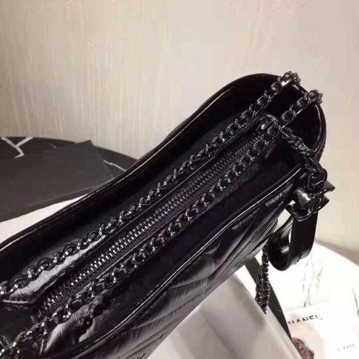 Chanel Women Chanel's Gabrielle Small Hobo Bag in Aged and Smooth Calfskin