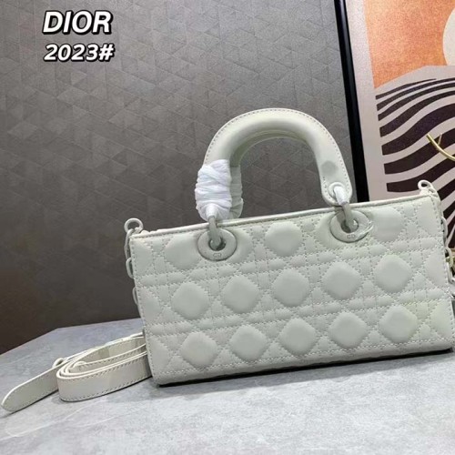 Dior Women CD Small Lady D-Joy Bag Latte Cannage Lambskin