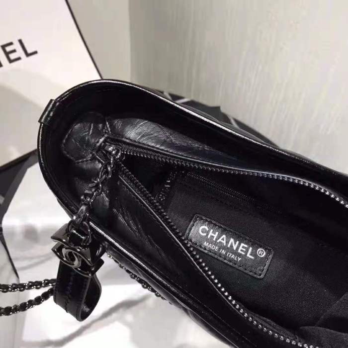 Chanel Women Chanel's Gabrielle Small Hobo Bag in Aged and Smooth Calfskin