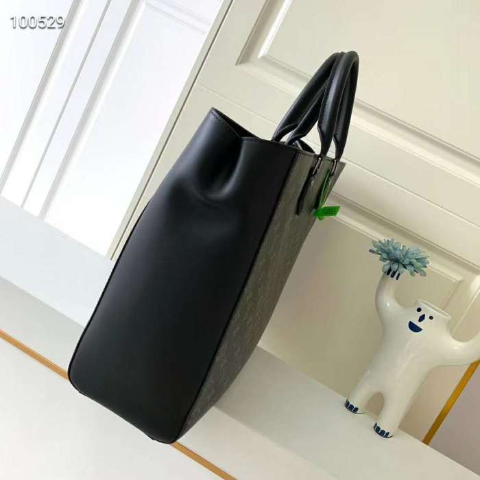 Louis Vuitton LV Unisex Grand Sac Monogram Eclipse Coated Canvas