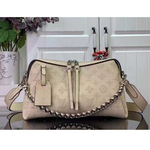 Louis Vuitton LV Unisex Hand It All PM Beige Mahina Calfskin M24114