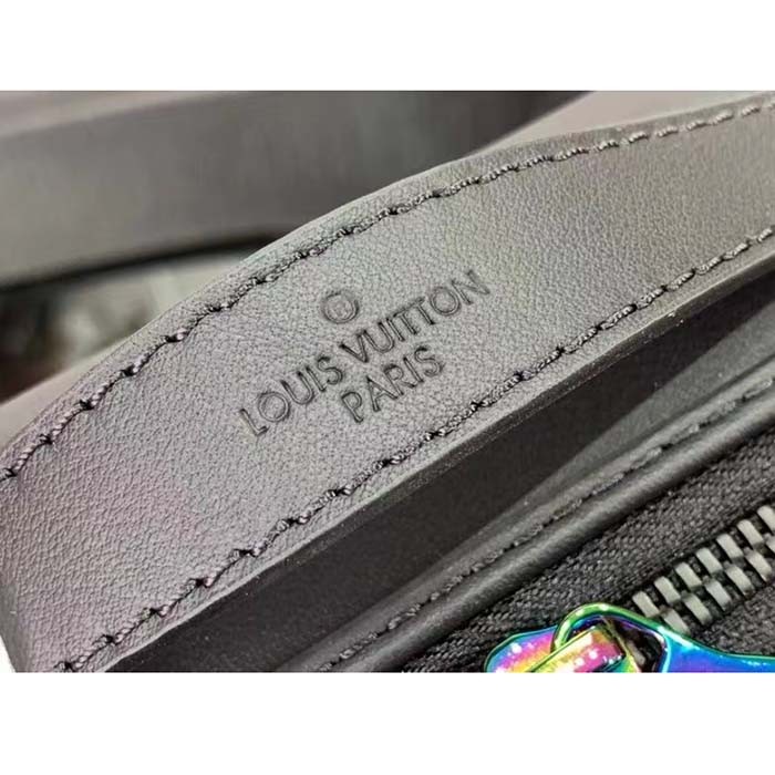 Louis Vuitton LV Unisex Future Trunk Black Calf Leather Double Zip Closure