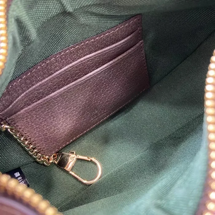 Gucci Women Ophidia Small Shoulder Bag-Brown 838463