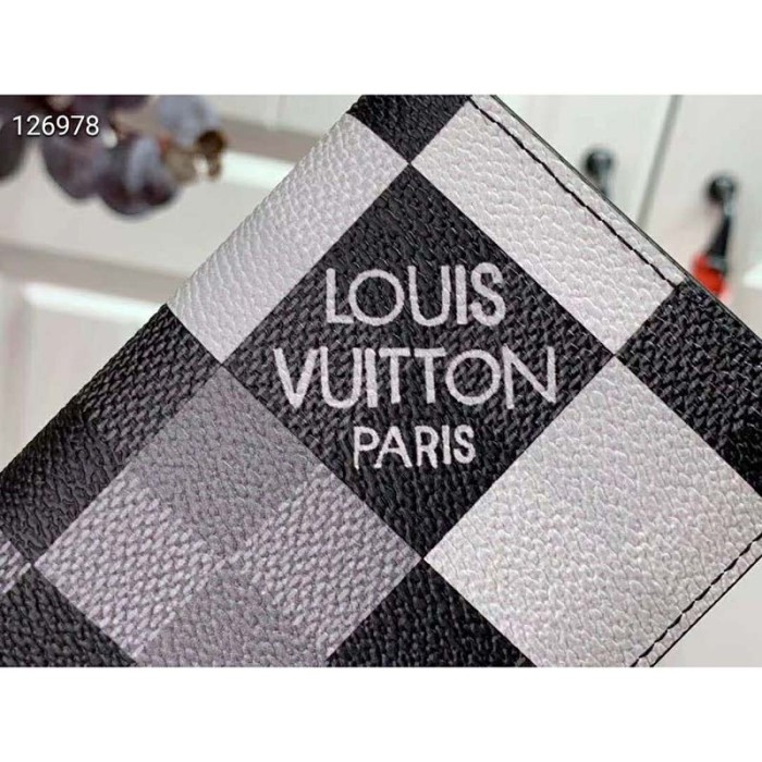 Louis Vuitton LV Unisex Pocket Organizer White Damier Graphite Giant Coated Canvas