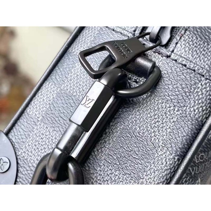 Louis Vuitton LV Unisex Mini Soft Trunk Damier Graphite Coated Canvas