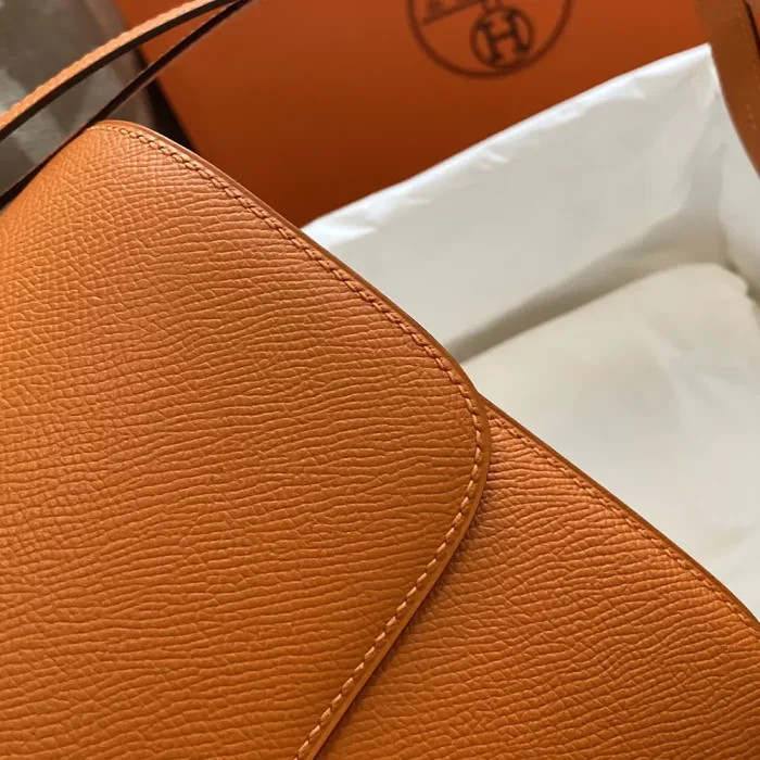 Hermes Women Constance 24 Bag Epsom Leather-Orange/Gold