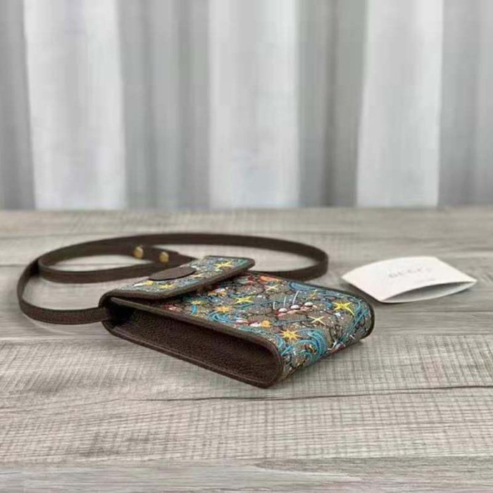 Gucci Unisex Disney x Gucci Donald Duck Mini Bag Leather Interlocking G