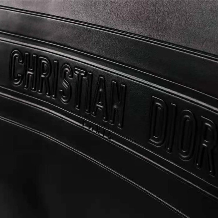 Dior Women Small Dior Book Tote Black Calfskin