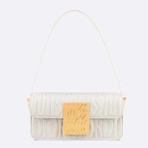 Dior Women Miss Dior Flap Bag Latte Quilted Miss Dior Allover Calfskin