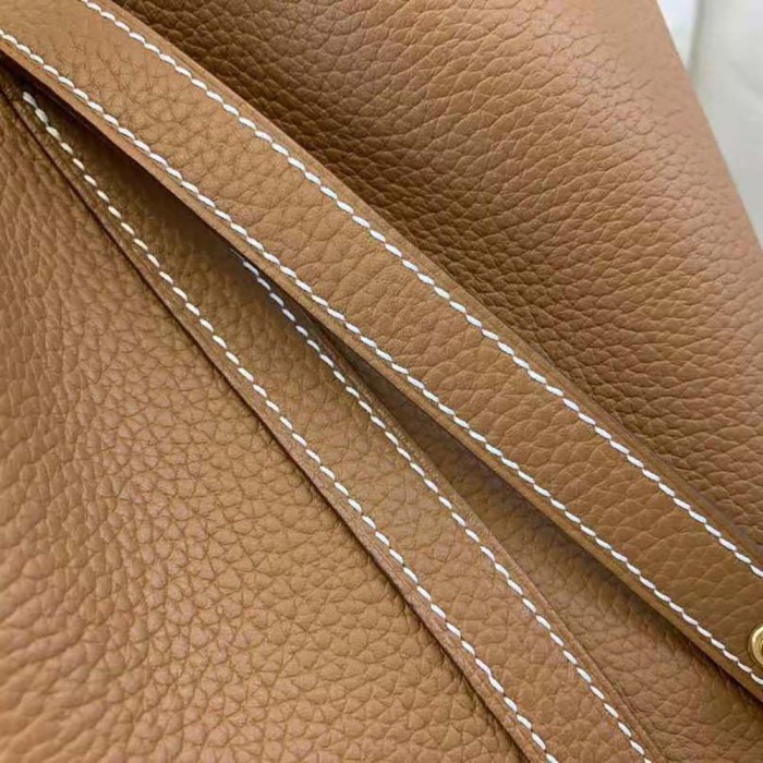 Hermes Women Picotin Lock 22cm in Cowhide leather-Brown