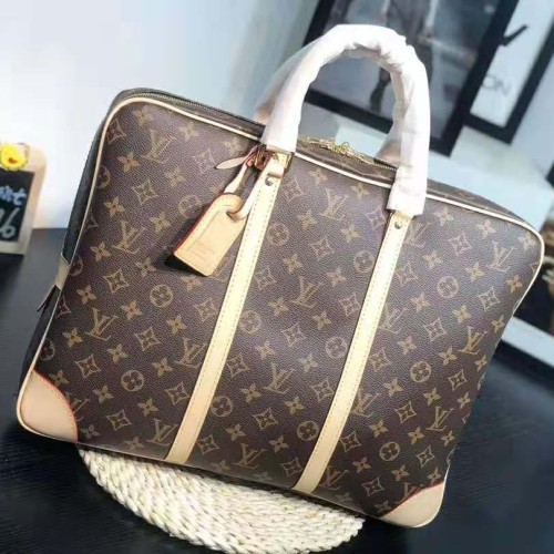 Louis Vuitton LV Men Porte-Documents Voyage in Monogram Canvas-Brown