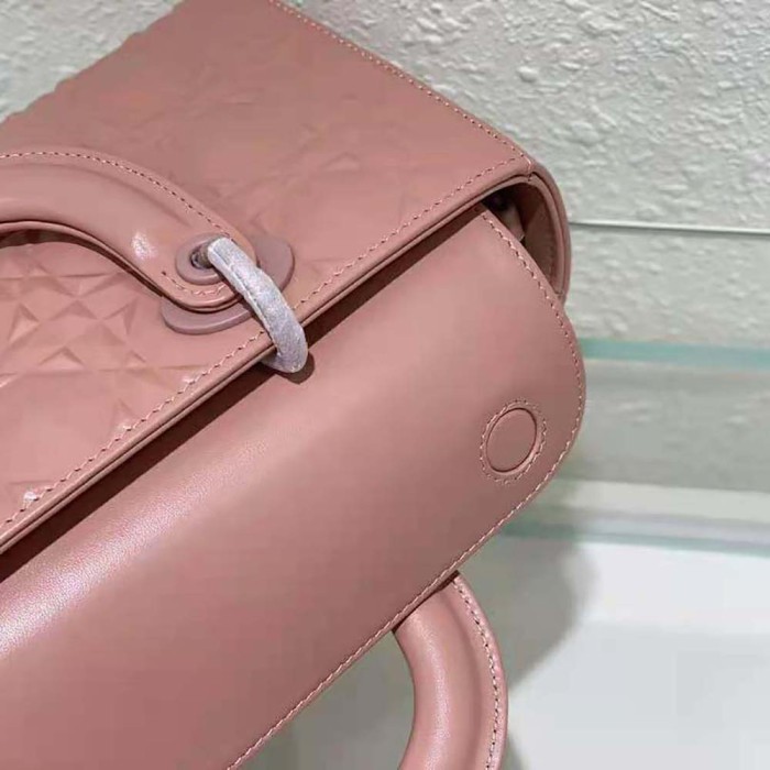 Dior Women Lady D-Joy Bag Rose Des Vents Cannage Calfskin with Diamond Motif