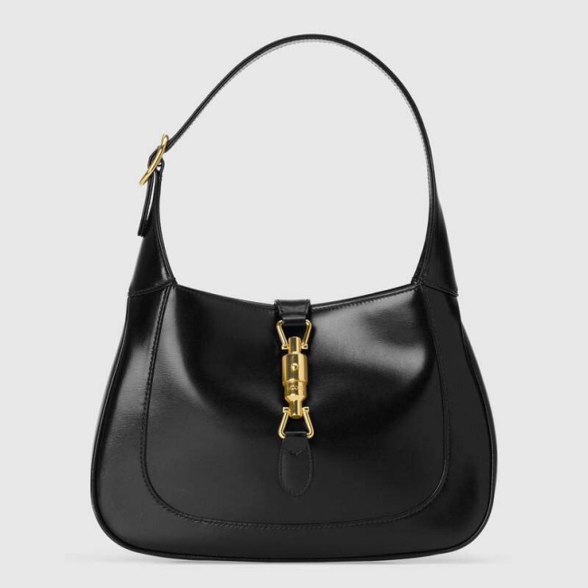 Gucci Women Jackie 1961 Small Hobo Bag in Black Leather