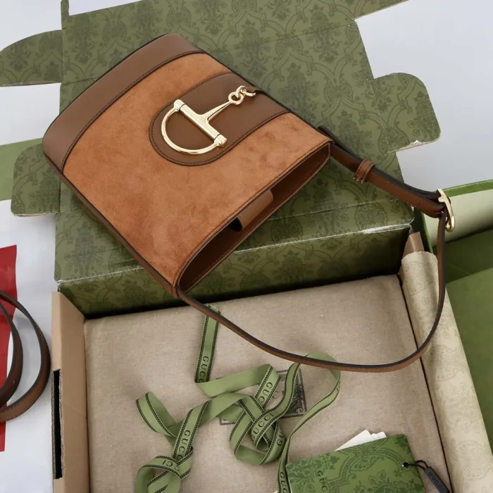 Gucci Women 73 Mini Bucket Bag-Brown 833665CAAAV2718