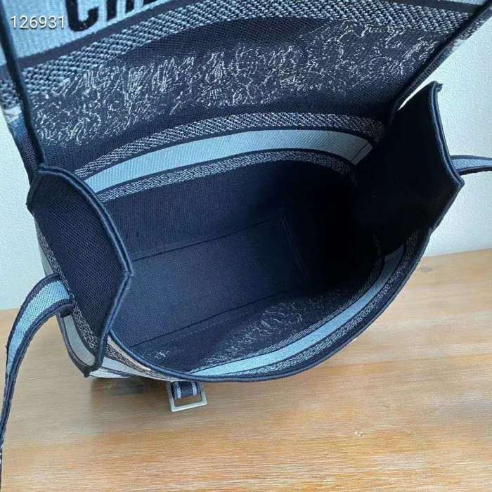 Dior Unisex Diorcamp Bag Blue Multicolor Tie & Dior Embroidery 'Christian Dior'