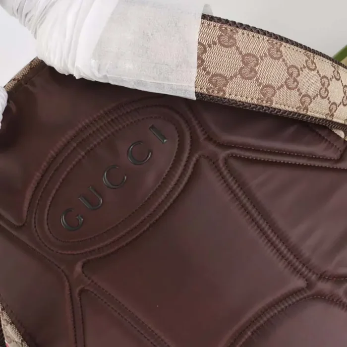 Gucci Unisex GG Canvas Medium Backpack-Dark Brown 824624FAEHZ9795