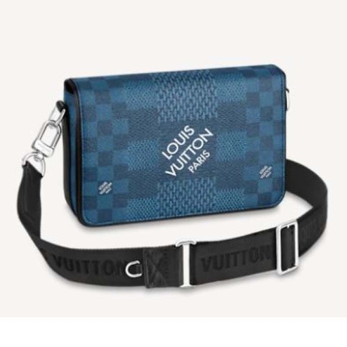 Louis Vuitton LV Unisex Studio Messenger Damier Graphite 3D Canvas