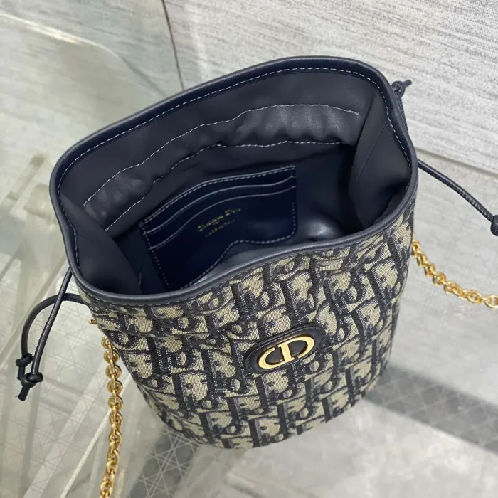 Dior Women Large Book Tote Black D-Lace Butterfly Embroidery