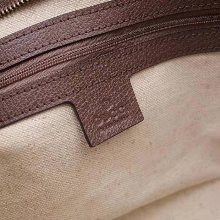 Gucci GG Unisex Ophidia GG Toiletry Case in Beige/Ebony GG Supreme Canvas